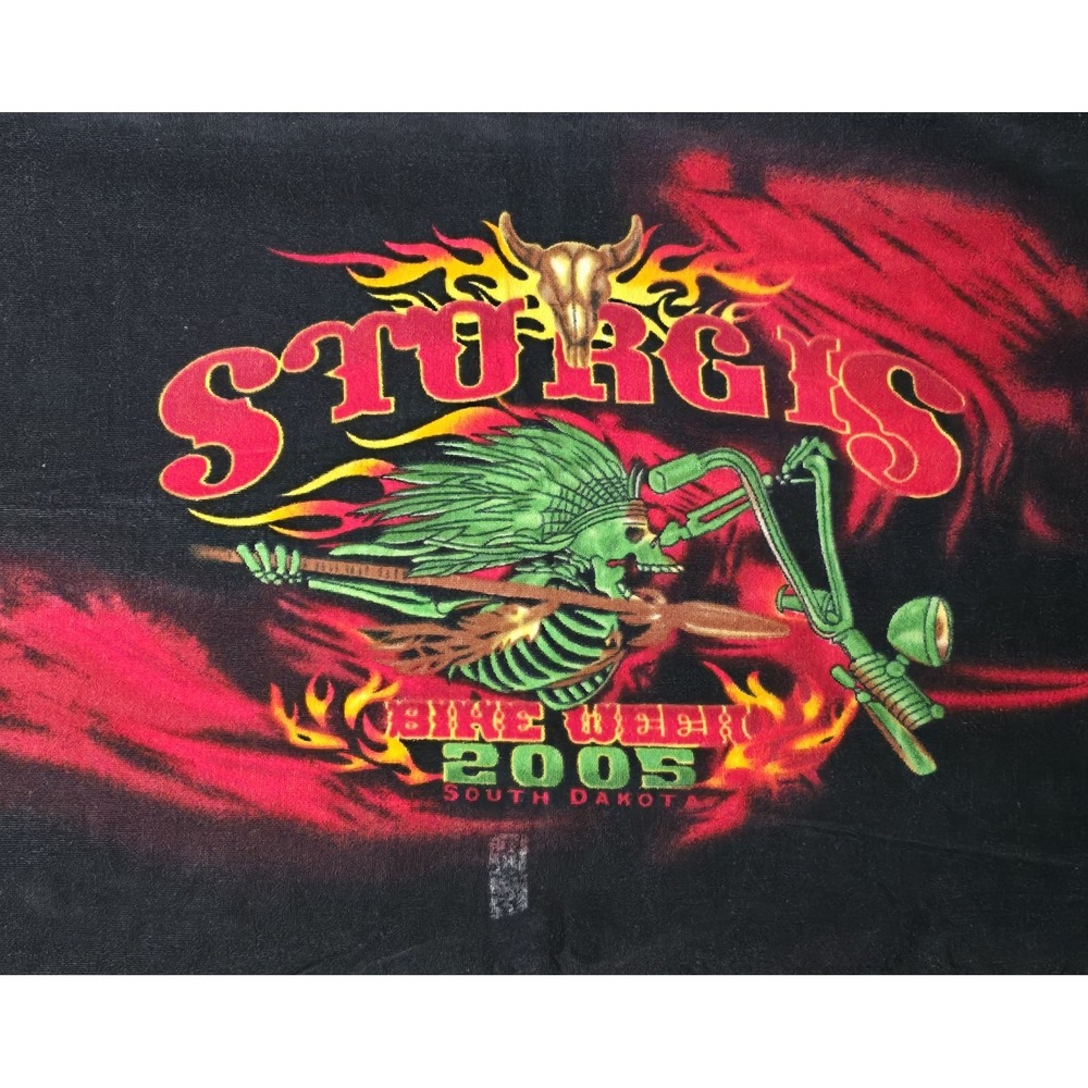 Vintage‎ Sturgis 2005 Bike Week South Dakota Beach Towel Cotton 30 X 55